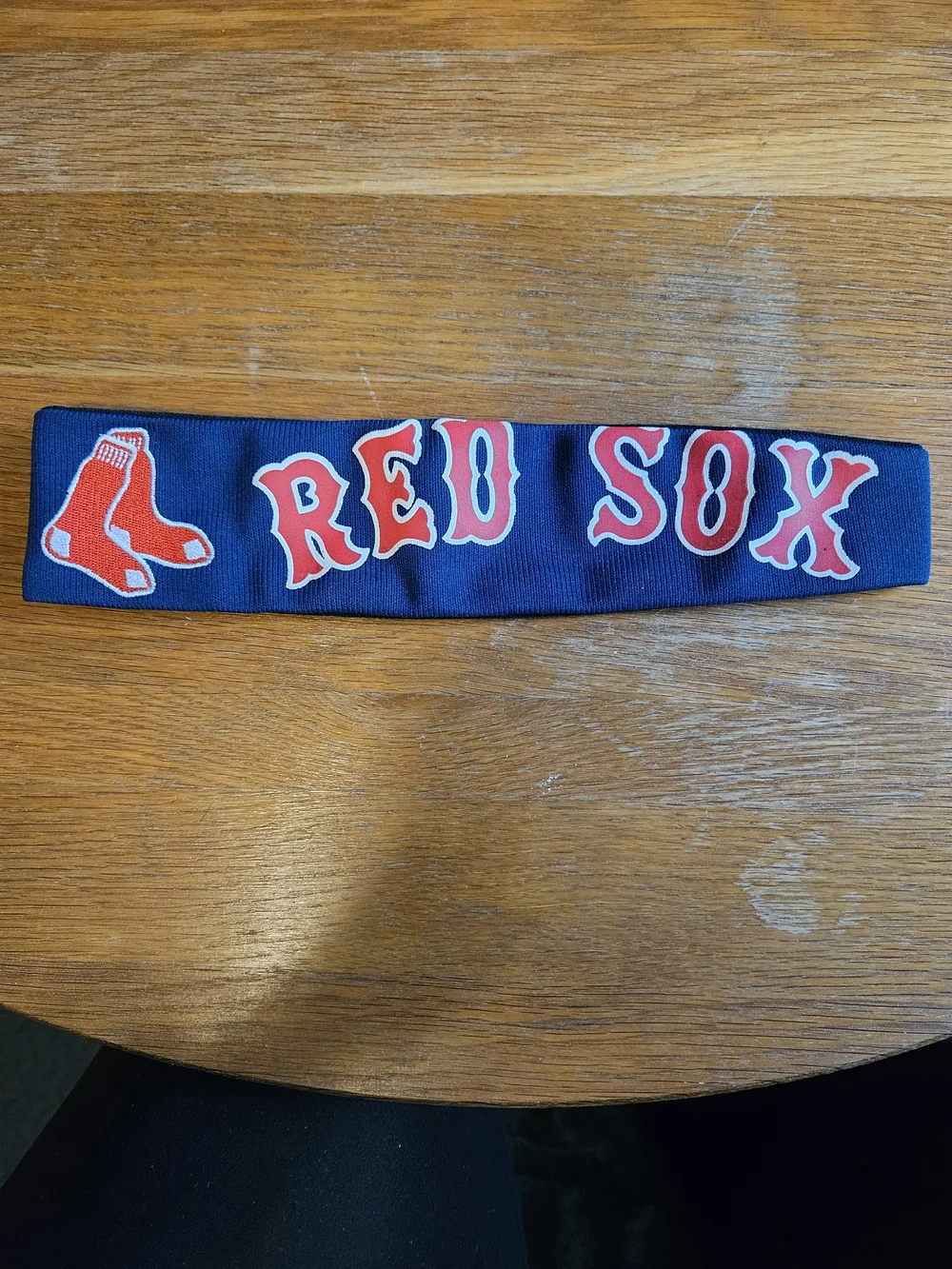 Red Sox Headband with Red and White Logo
